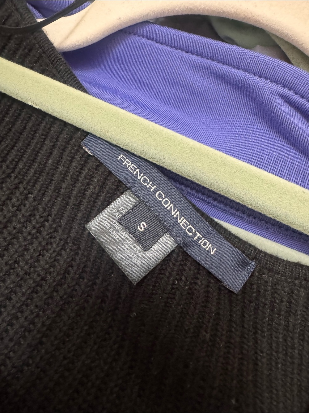 French Connection Black Ribbed Sweater - Picture 3 of 3